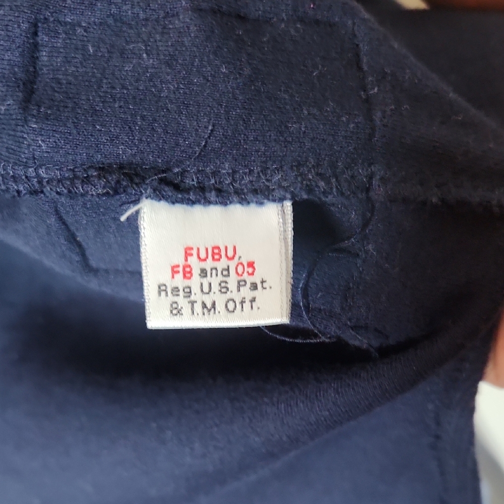 Vintage FUBU Navy and Yellow Vintage Men's Jersey - Picture 7 of 8